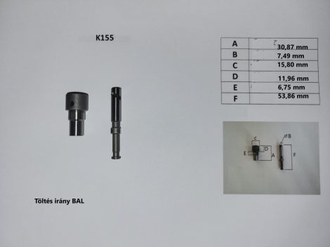 Adagoló elem Kubota PF és PFR típusú adagolókhoz - K155